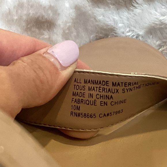 ABOUND Patent Leather Nude High Heel Sandal, Size 10 - Picture 13 of 13